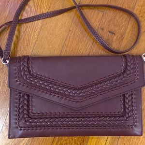 Dark purple cross body bag